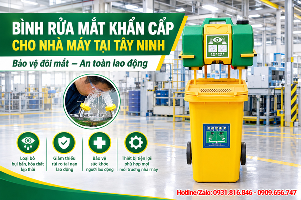 Bình Rửa Mắt Khẩn Cấp Cho Nhà Máy Tại Tây Ninh